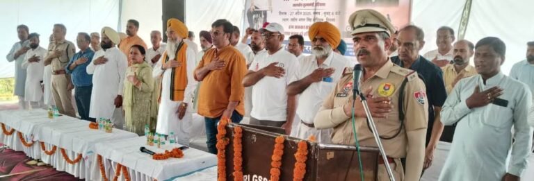 हिसार से चली साइक्लोथॉन यात्रा का 23 दिन बाद ओढां में हुआ समापन, साढे पांच लाख साइकलिस्ट यात्रा से जुड़े