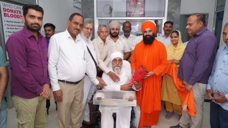 रक्त की जरूरत को देखते हुए भाई कन्हैया मानव सेवा ट्रस्ट द्वारा 38वां रक्तदान शिविर आयोजित 