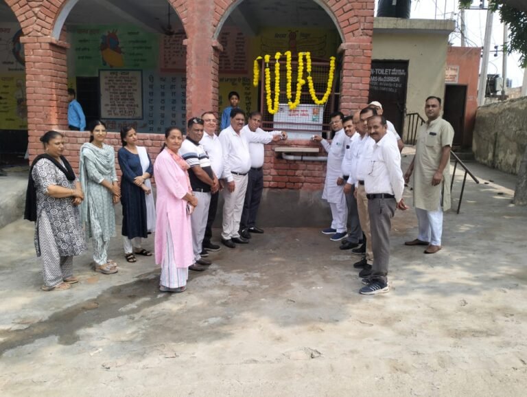 श्री कृष्णा मानव कल्याण समिति ने स्कूल में धर्मार्थ प्याऊ का करवाया निर्माण