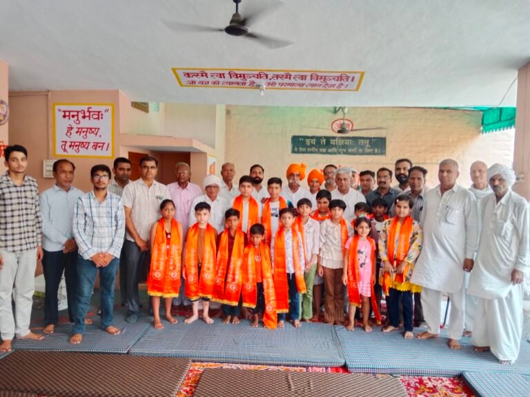 आर्य समाज मंदिर में मासिक सत्संग आयोजित